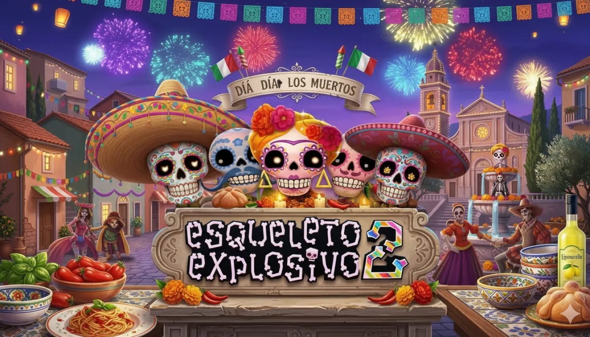 Esqueleto Explosivo 2 simboli rappresentano direttamente il Giorno dei Morti in Messico